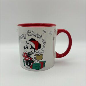Disney MINNIE MOUSE Merry Christmas Holiday Double Sided 20oz Ceramic Mug